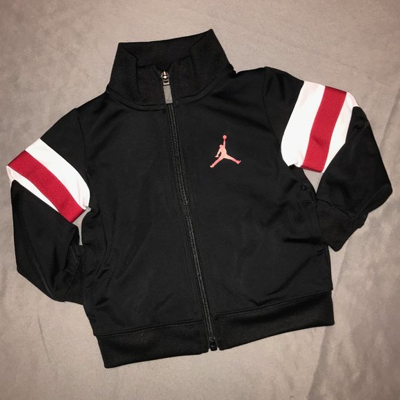 Nike Air Jordan Track Jacket, Black/Red, 18M, NEW! - Picture 1 of 12
